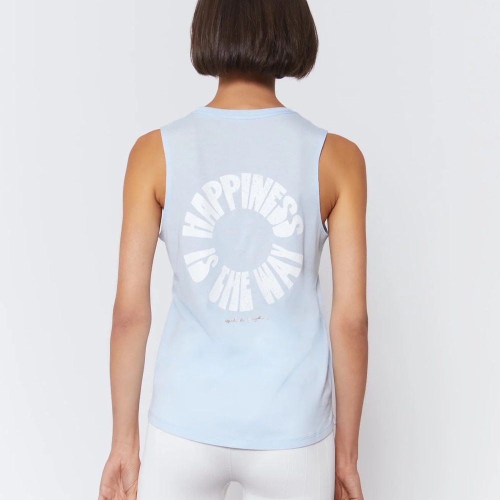 NWT Spiritual Gangster Happiness is the Way Muscle Tank